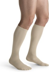 Jobst Travel Socks, 15-20mmHg (Beige) Size 4 (78847-15) Men and Women’s Knee Hig