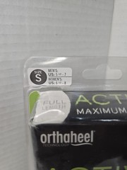 New Orthaheel Relief Maximum Support Insoles Sz: Small (Men 5.5–7 / Women 6.5–8)