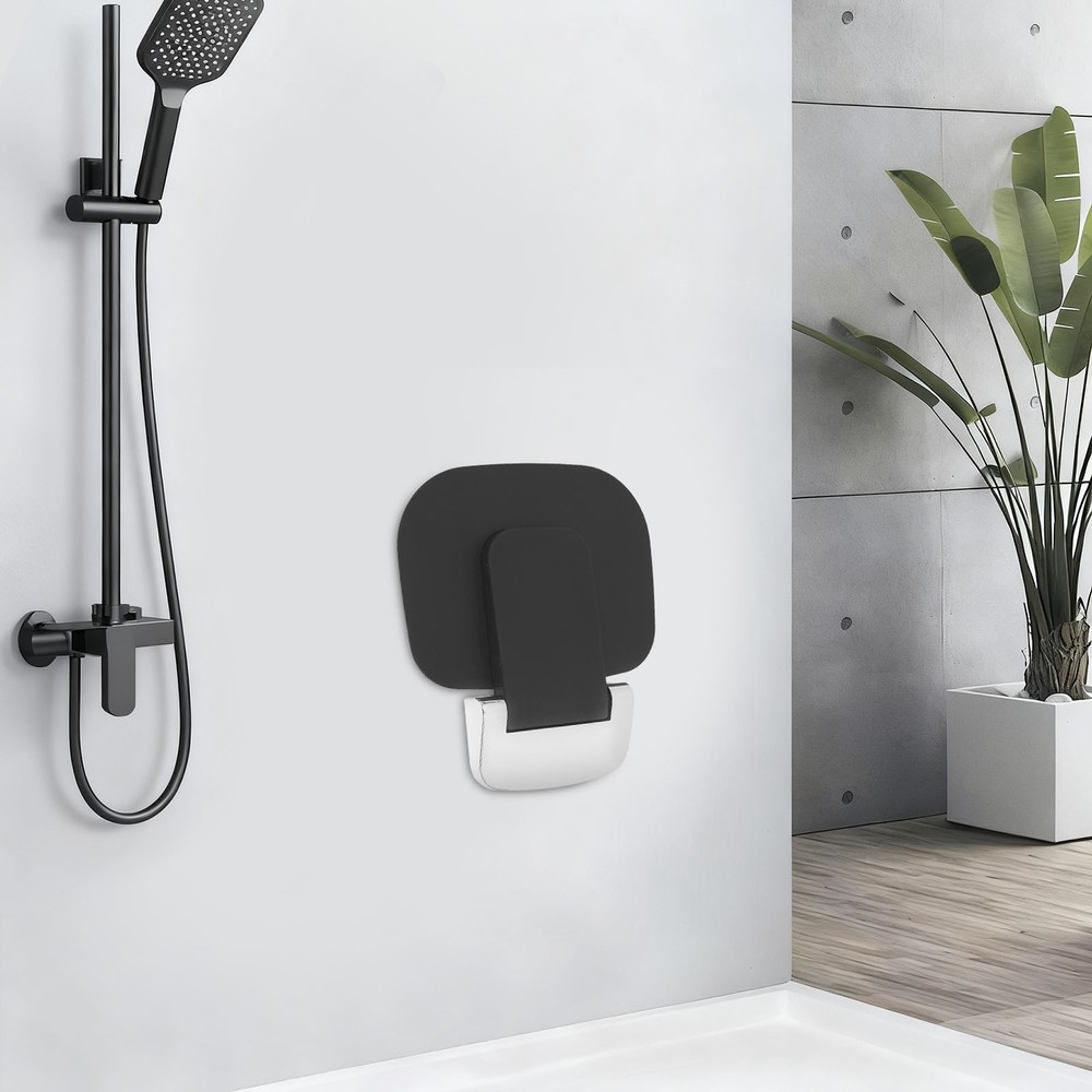 Folding Shower Seat Bench, Wall Mounted Seat, Foldable Shower Seat