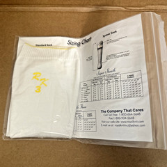 The Royal Flush White Prosthetic Socks (6) No Distal Opening 3 Ply RF 3-1/2-14