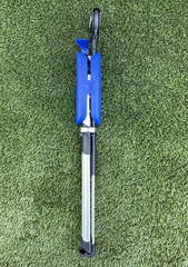 Ta-Da Chair Step2Gold Portable Walking Stick, Cane w Folding Seat – 36.2″- BLUE