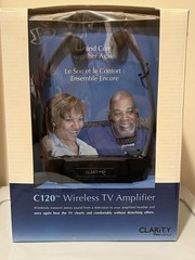 Clarity Professional C120 Wireless TV Amplifier Black Rechargeable
