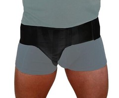 Inguinal Hernia Groin Support Belt Adjustable Elastic Left & Right Side