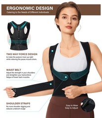 URSEXYLY Back Brace Posture Corrector for Women Breathable Small, Black