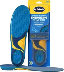Dr Scholls Insoles Men WORK Massaging Gel Full Shoe Insole Sz 8-14 (1 pair)