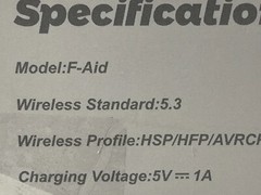 Royal Hearing F-Aid Black Rechargeable Bluetooth Hearing Aid With Manual