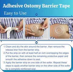20Pc Ostomy Barrier Strips Hydrocolloid Adhesive Extenders