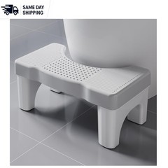 Compact Toilet Stool for Adults – Slip Resistant, Perfect for Standard Sizes