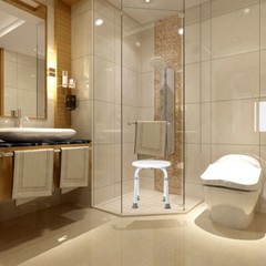 Anti-Slip Adjustable Medical Bath Shower Chair Round Stool Seat for Elderly