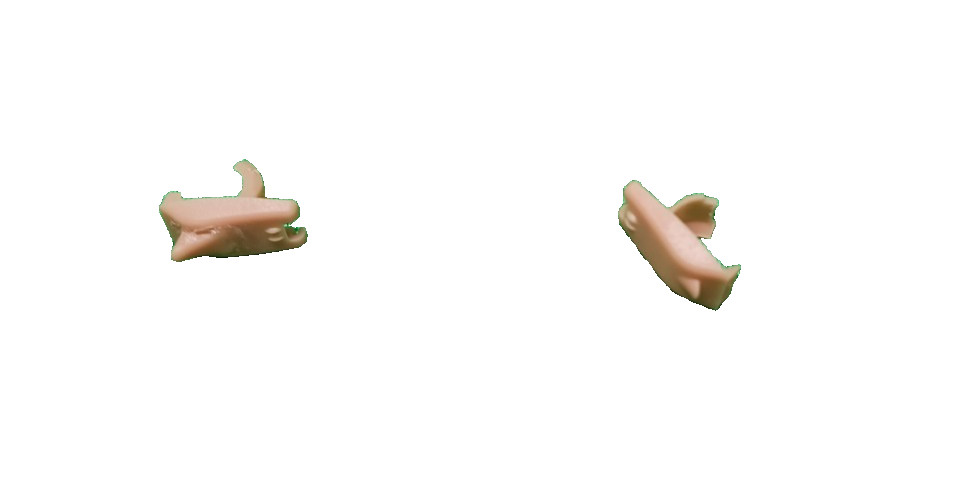 Hearing Aid Compartment Covers Pair of Beige Unbranded