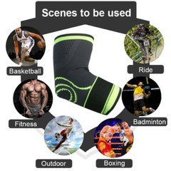 Elbow Brace Compression Support Sleeve Arthritis Tendonitis Reduce Joint Pain