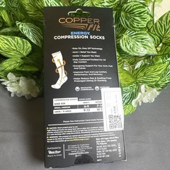 COPPER FIT ENERGY COMPRESSION SOCKS BLACK SIZE L/XL LARGE / EXTRA LARGE