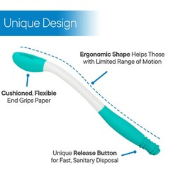 RMS Long Reach Comfort Wipe Toilet Tissue Aid Bottom Buddy Tool