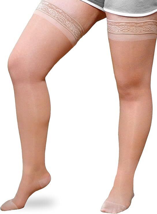 SOLARIS EXO SHEER 8-15 15-20 20-30 Compression THIGH HIGH Stockings Size Color