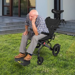 All-terrain Adjustment Backrest Wheelchairs Foldable Wheelchair For Senior 130kg