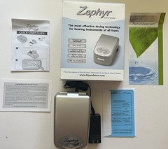 Zephyr by Dry & Store Hearing Aid Dryer NEW w/ Dry Brik Captures Moisture & Odor