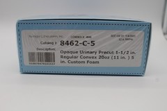 Box of 10 NU-HOPE 8462-C-5 Precut 1-1/2 in. Convex 20 oz Urinary Ostomy Pouches