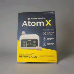Audien Hearing ATOM X -Rechargeable OTC Hearing Aids -NEWEST MODEL-BRAND NEW!!