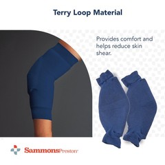 Rolyan Heel/Elbow Protector, XXX-Large, Navy Blue, Foam Padded