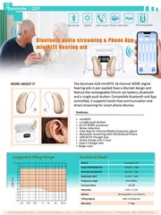 Wireless Bluetooth APP BTE Rechargeable Programmable Digital Hearing Aids