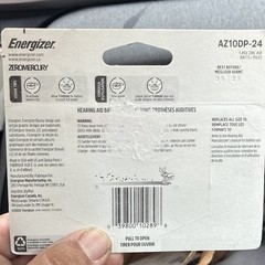 Energizer Size 10 (Yellow) Zinc-Air Hearing Aid Batteries 24 Pack 1.45V