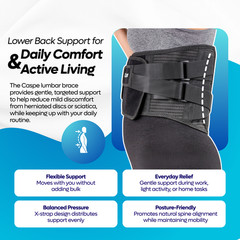 Lower Back Support Brace Adjustable Work Lumbar Belt for Pain Relief Men Women