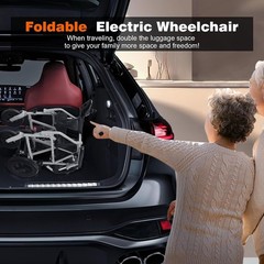 Electric Wheelchairs Adults Foldable Power Wheelchairs 15 Miles Long Travel