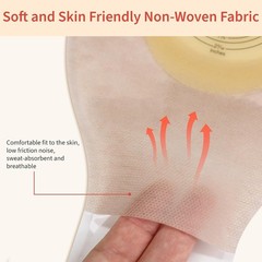 20PK Kids Colostomy Bag Skin-Friendly One-Piece Ostomy Bags for Kids Cut-to-Fit