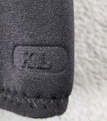 Unisex Black Knee Guard Support Brace Stabilizer w Hook & Loop Straps Unbranded