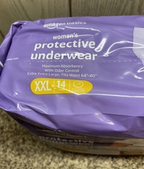 Amazon Basics Women’s Protective Underwear. Size: XXL. 14 Pakc