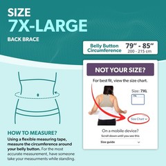 BraceAbility Plus Size Back Brace for Lower Pain – Bariatric 7XL, White