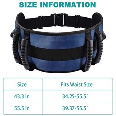 irtme Gait Belt Transfer Belt for Seniors, Gate Belt for Elderly Lift Belts