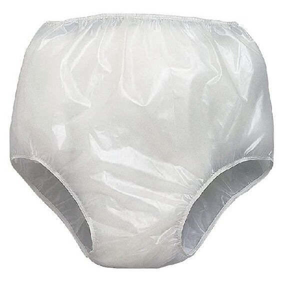 Fiberlinks Unisex Vinyl Pull-on Pant, Reusable, Waterproof, Latex-free Pack of 3