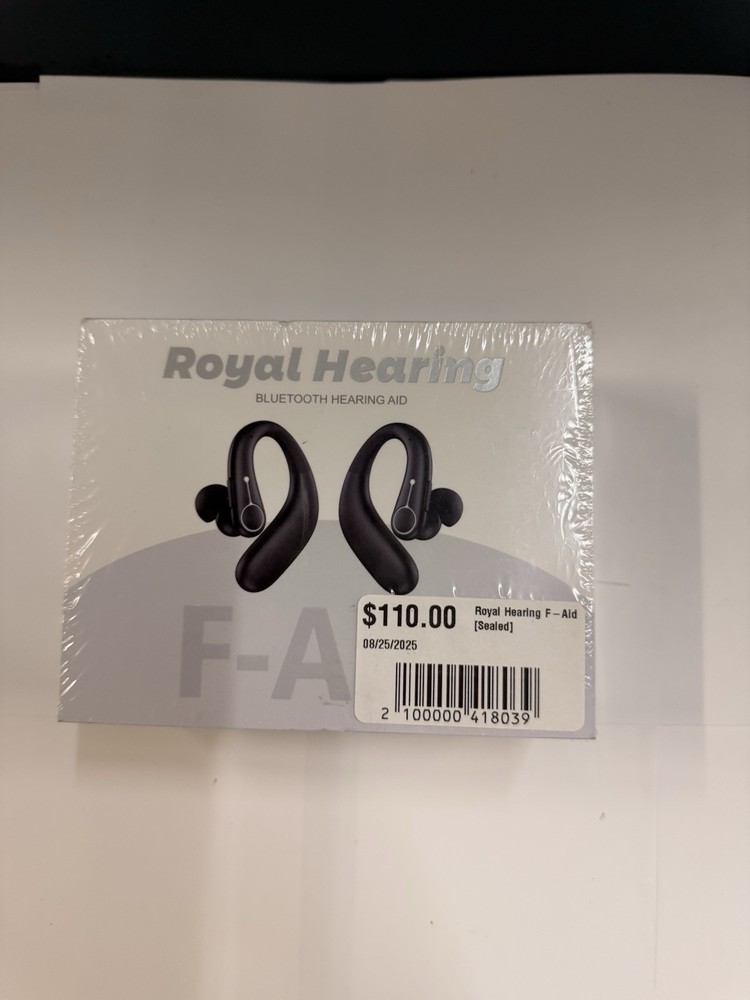 Royal Hearing F-AID Black Rechargeable Bluetooth Hearing Aids For Seniors(G11)