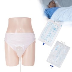 Men’s Wearable Urinal Collector Set, Urine Collection System with Condom Cath…