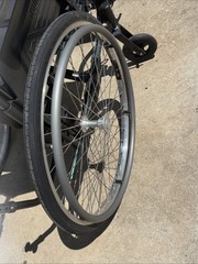Quickie LXI Transit Folding Wheelchair In Mint Condition 18×17 Inches