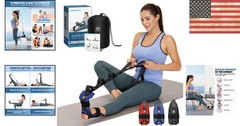 Adjustable Foot and Calf Stretcher Strap for Pain Relief & Flexibility – Blue