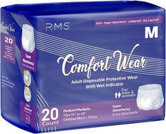 Comfort Wear Incontinence Adult Pull-Ups, Medium (34–46″) | Leak-Proof 20-Count