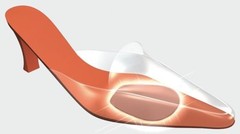 Pedag High Life 171 comfort insole gel, reduces metatarsal pain from high heels