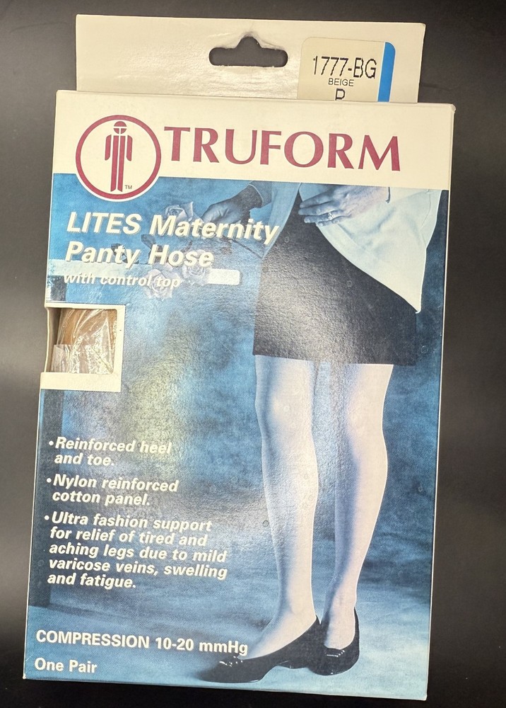 TRUFORM 1777-BG P 10-20 mmHg MEDICAL STYLE PANTYHOSE BEIGE