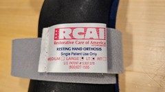RCAI Resting Hand Orthosis LARGE Left (L L) Brace Padded Adjustable EXC UC