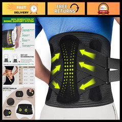 360° Back Brace for Lower Back Pain Relief – Soft Lumbar Support Belt for Hernia