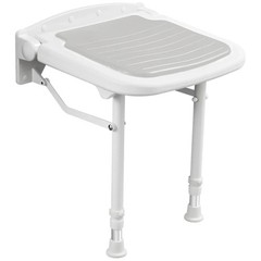 Caredear Wall Mounted Shower Seat Folding Adjustable Chair 550lbs Support