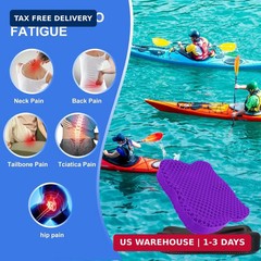 Thicken 19.7in Seat Cushion, Gel Seat Cushion for Long Sitting-Office Chair, Whe
