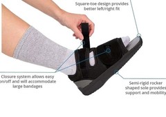 United Ortho Post-Op Shoe – Orthopedic Adjustable Recovery Shoe For Broken Foot