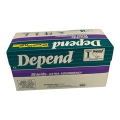 Kimberly-Clark Depends Shield EXTRA Absorbency Bladder Control VINTAGE NEW 1990