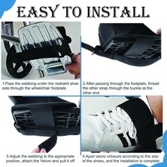 AUSTYLCO Wheelchair Restraint Shoes Prevent The Foot from Falling Off The Foo…
