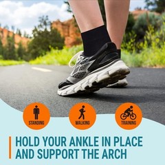 4× Ankle Brace Compression Sleeve Support Socks Foot Fasciitis Pain Relief USA