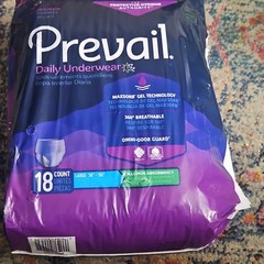 Prevail Daily Underwear Women’s Large 38″-50″ Max Absorbency 18ct Purple