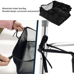 Wheelchair Underneath Bag 600D Oxford Cloth Movable Under Seat Basket For